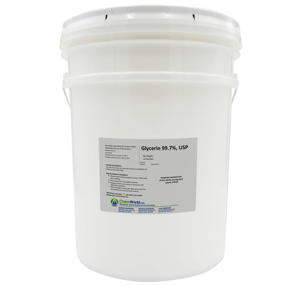 ChemWorld Glycerin USP Kosher - 5 gallons